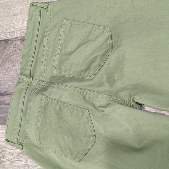 Loft Olive Green Frayed Hem Jeans - Picture 13 of 13